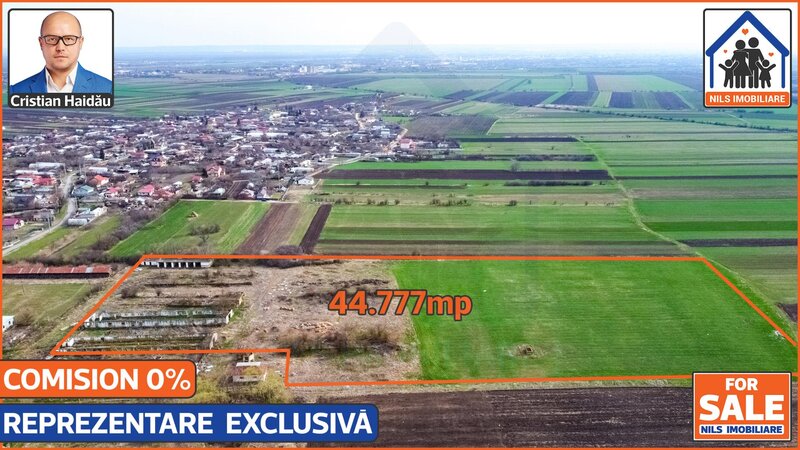 Fratesti, Giurgiu, teren 4,5 ha intravilan, fost CAP,